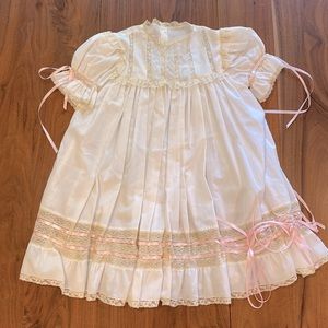 Vintage Children’s Dress with Lace Detail